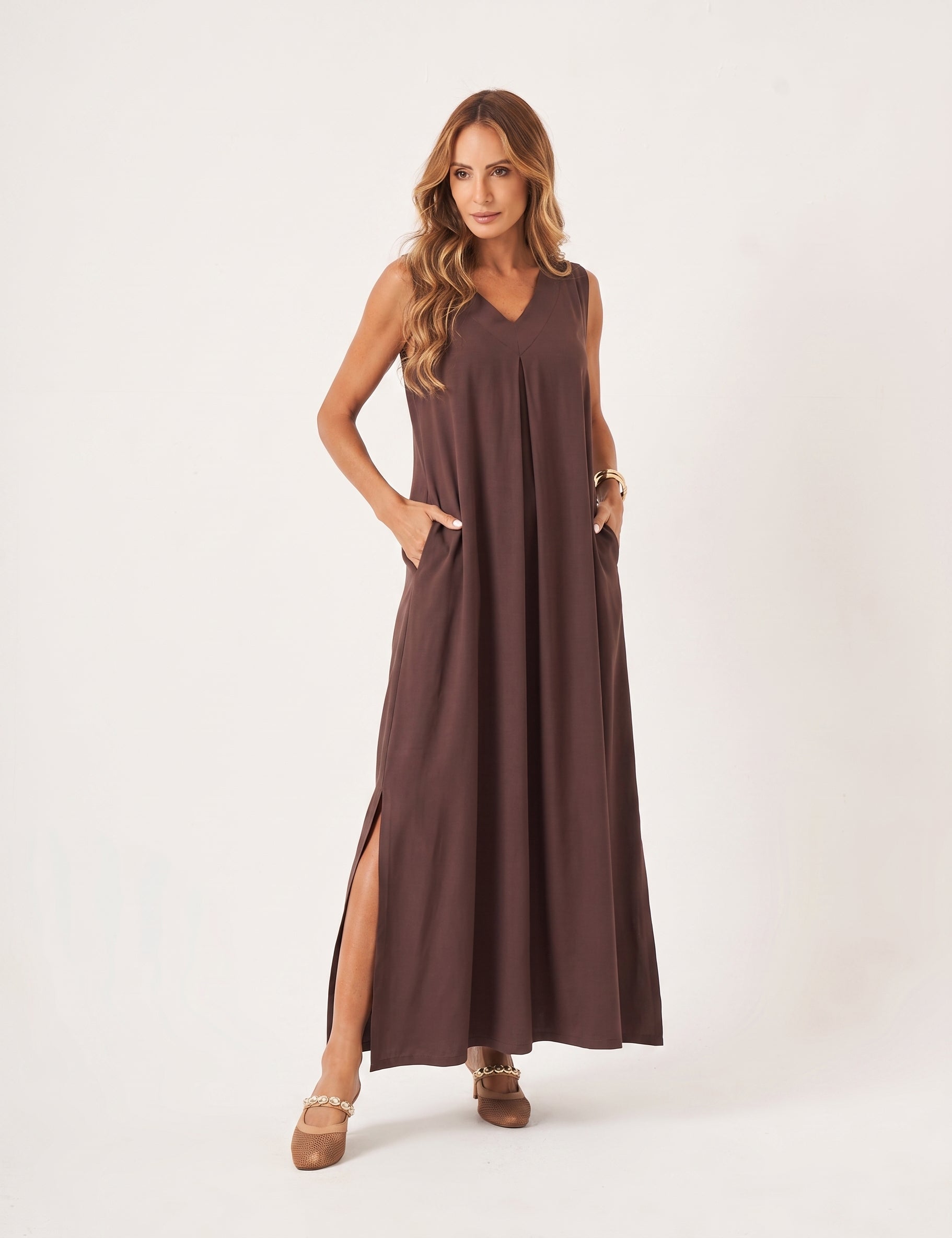 Vestido Sophie Marrom