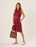 Vestido Liz Bordô