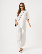 Conjunto Blusa Chiara Off White e Calça Aladin Off White
