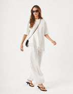 Conjunto Blusa Chiara Off White e Calça Aladin Off White