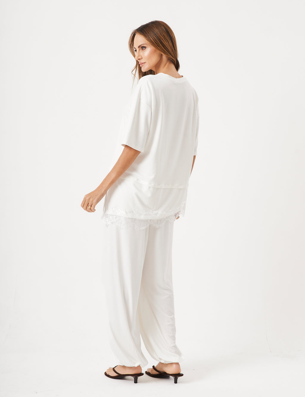 Conjunto Blusa Chiara Off White e Calça Aladin Off White