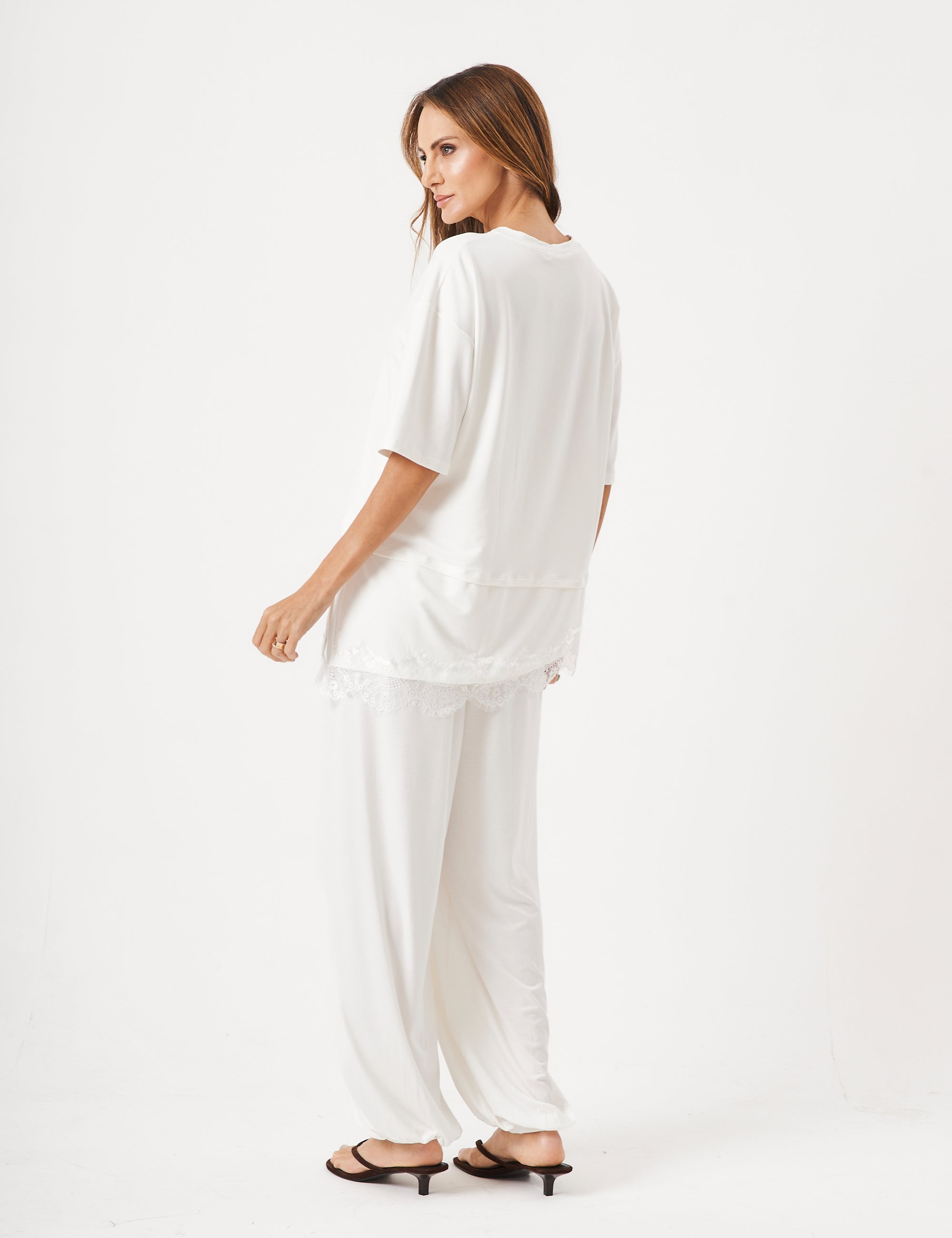 Conjunto Blusa Chiara Off White e Calça Aladin Off White