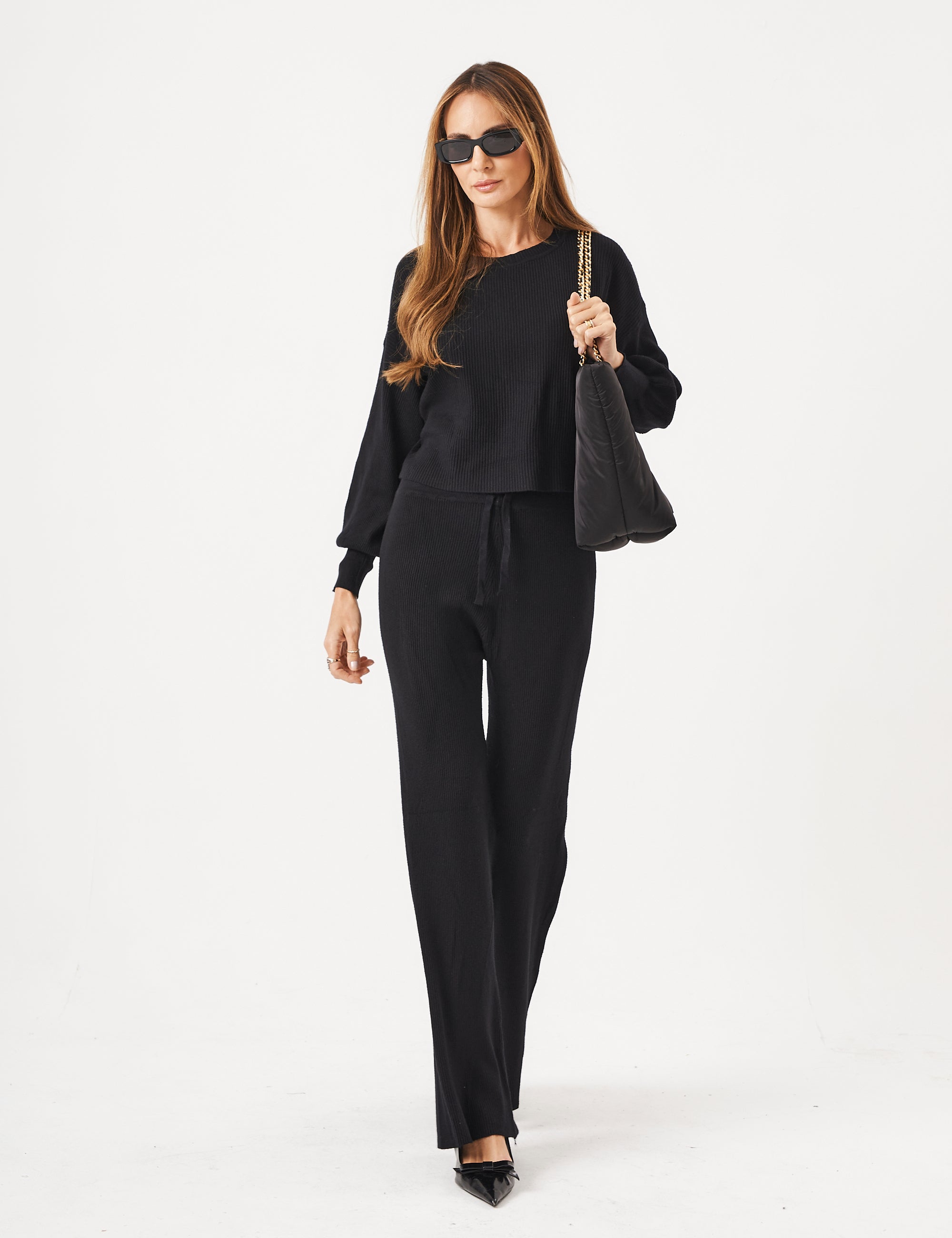 Conjunto De Tricot Preto