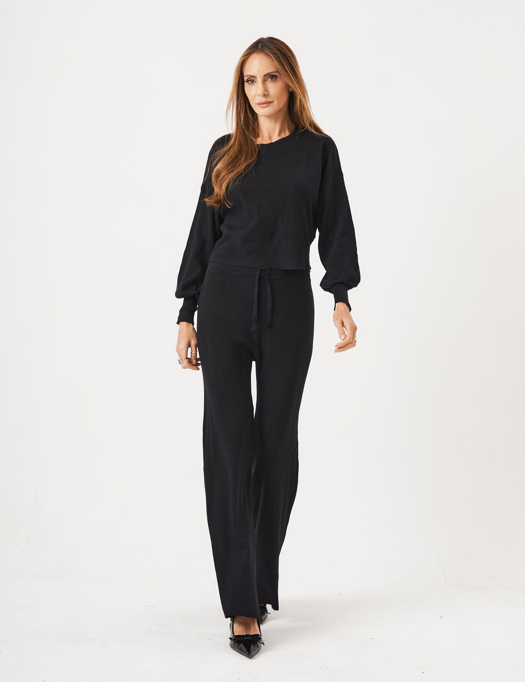 Conjunto De Tricot Preto