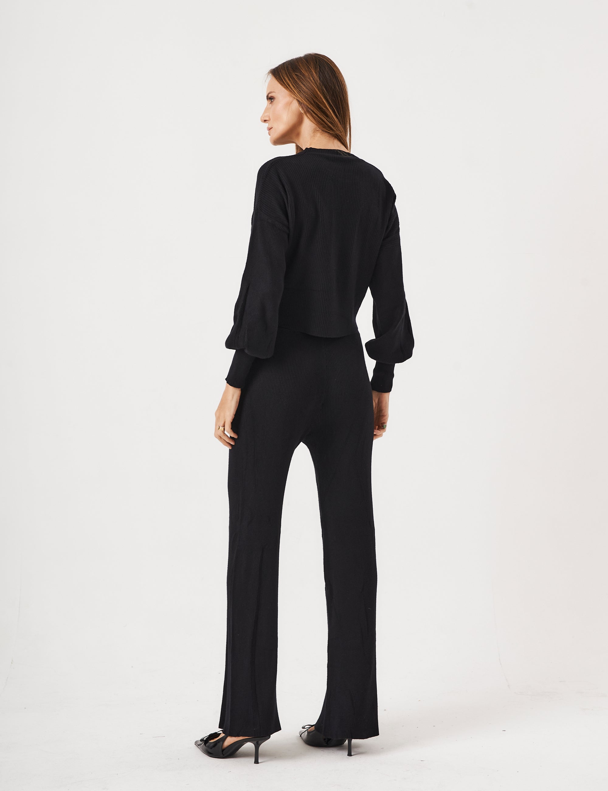 Conjunto De Tricot Preto
