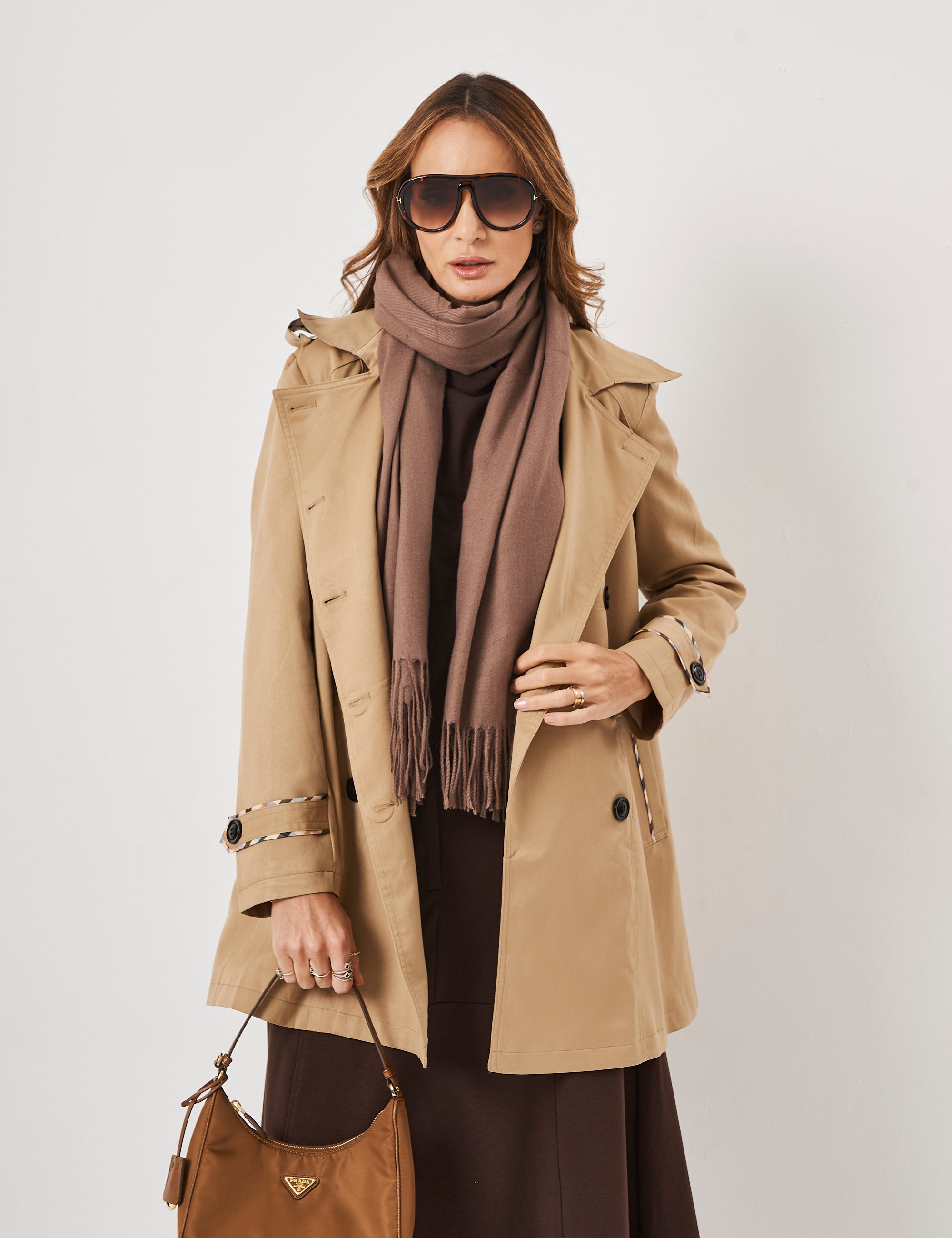 Jaqueta Trench Coat Bege – Friga Store