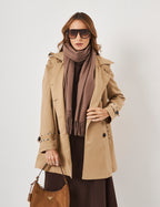 Jaqueta Trench Coat Bege