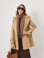 Jaqueta Trench Coat Bege