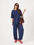 Conjunto Blusa Chiara Azul e Calça Aladin Azul