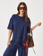 Conjunto Blusa Chiara Azul e Calça Aladin Azul