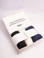 Kit Calça Aladin: Off White, Azul Marinho e Preto