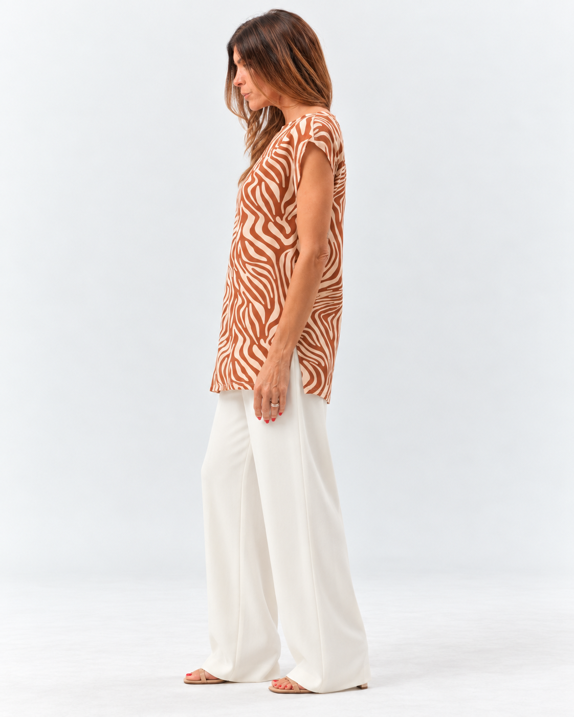 [Disco Layout] Blusa Aisha Zebra Animal Print