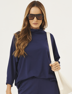 Kit Blusa Panamá: Off White, Marinho e Preto