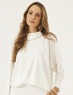 Kit Blusa Panamá: Off White, Marinho e Preto