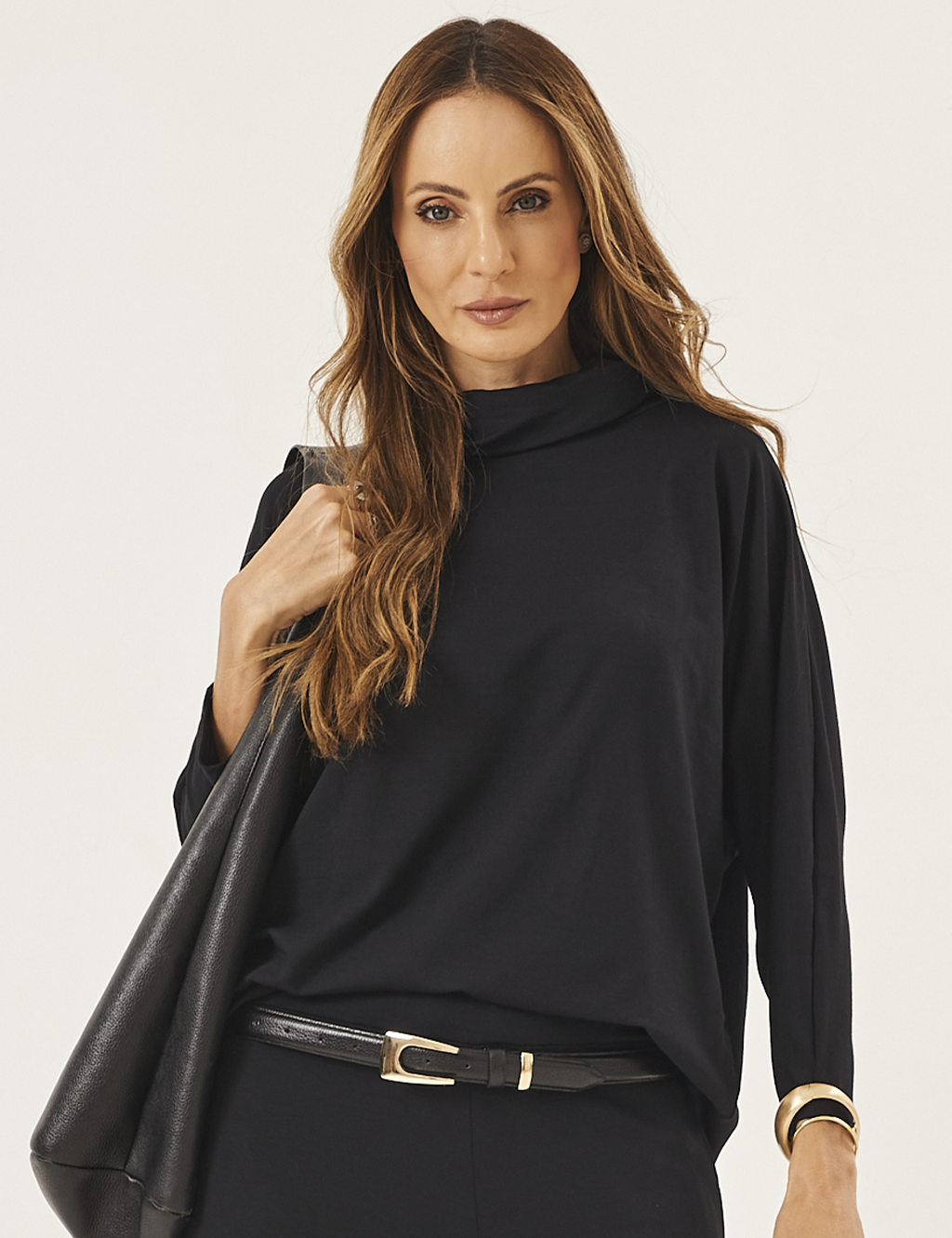 Kit Blusa Panamá: Off White, Marinho e Preto