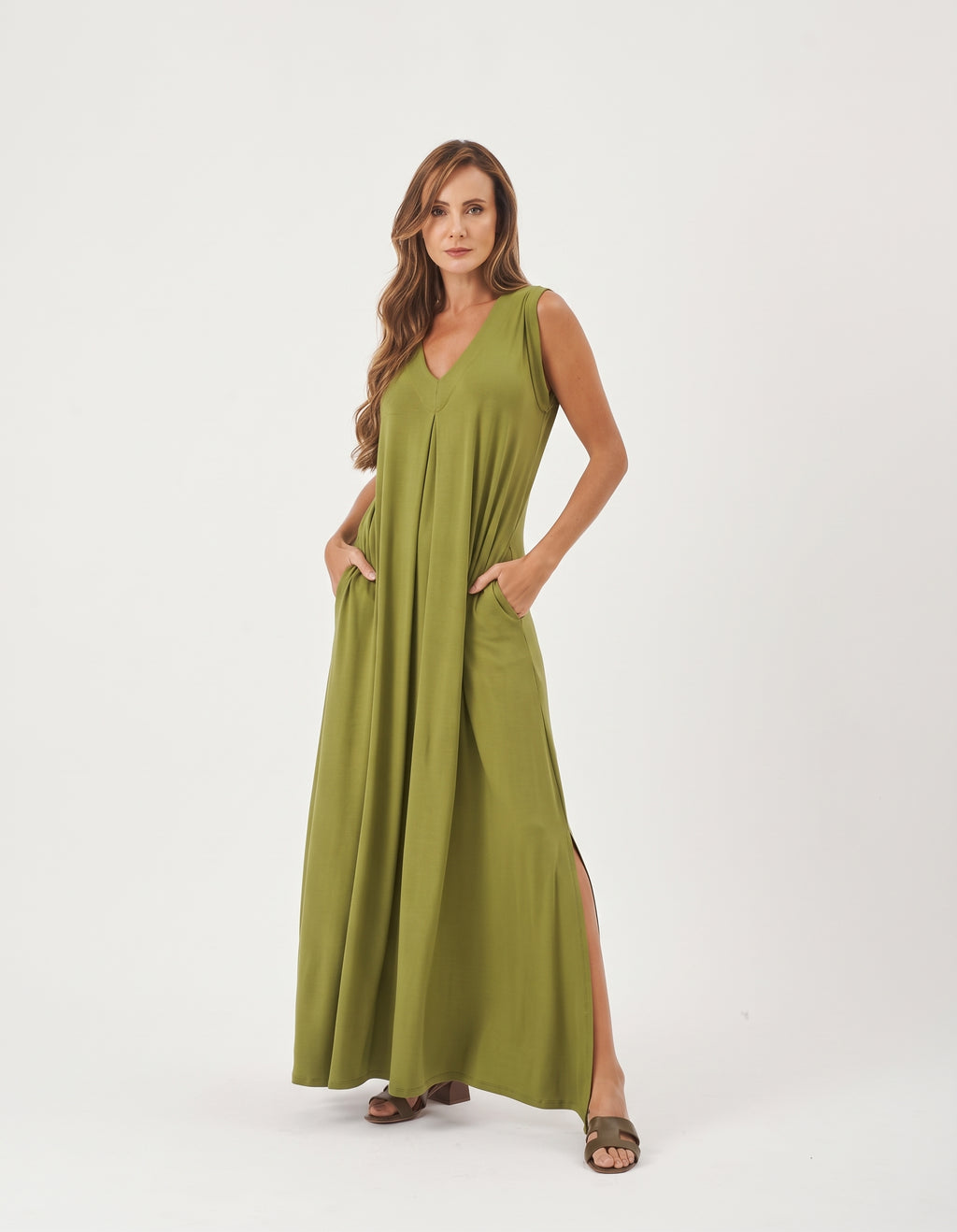 Vestido Sophie Verde Oliva