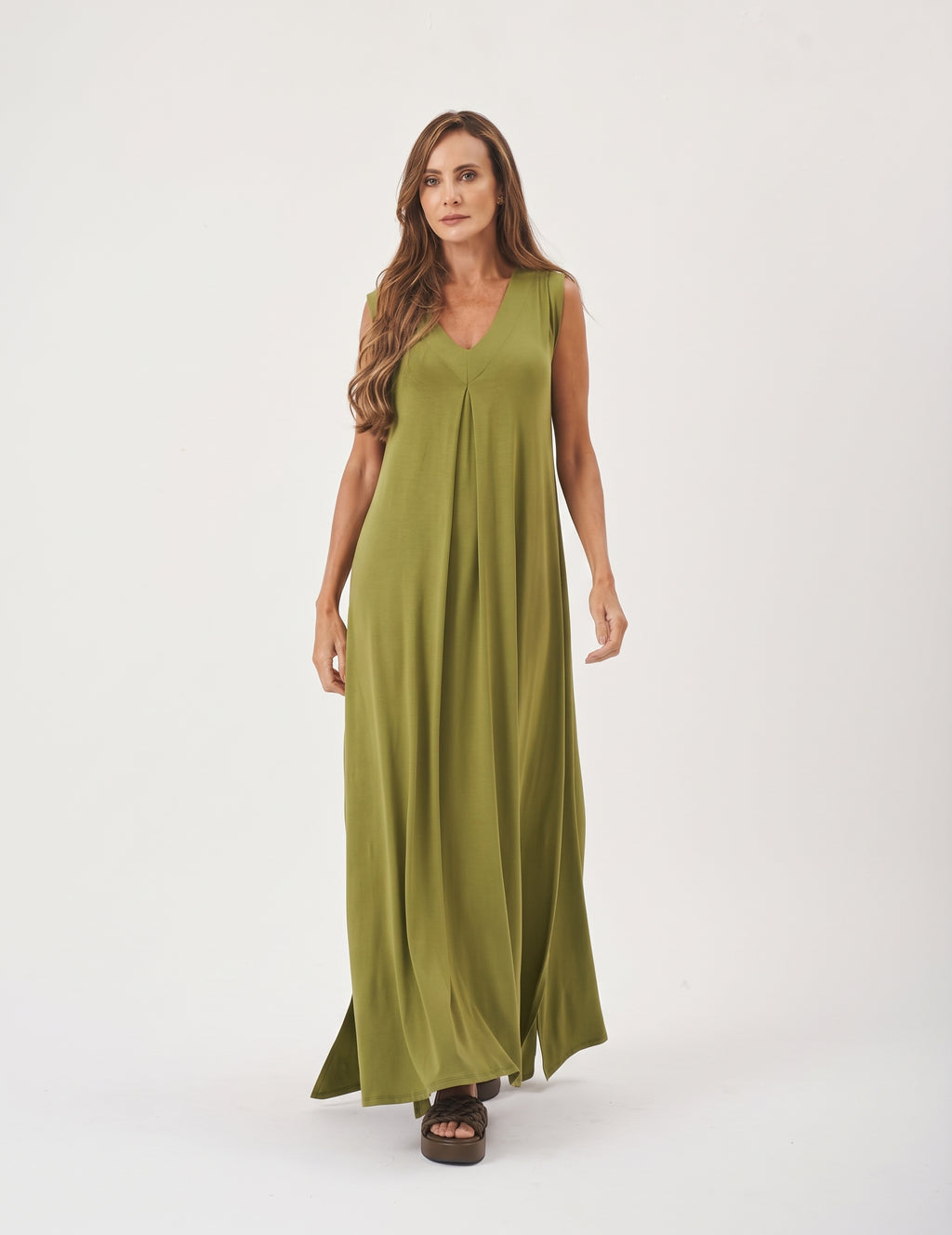 Vestido Sophie Verde Oliva