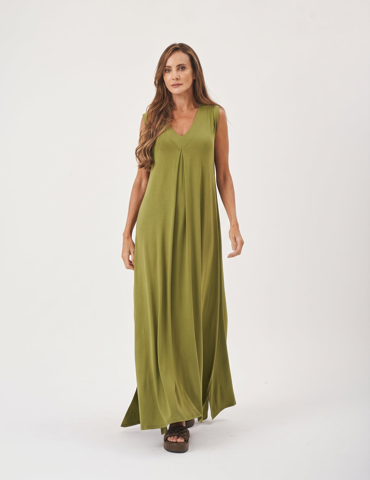 Vestido Sophie Verde Oliva