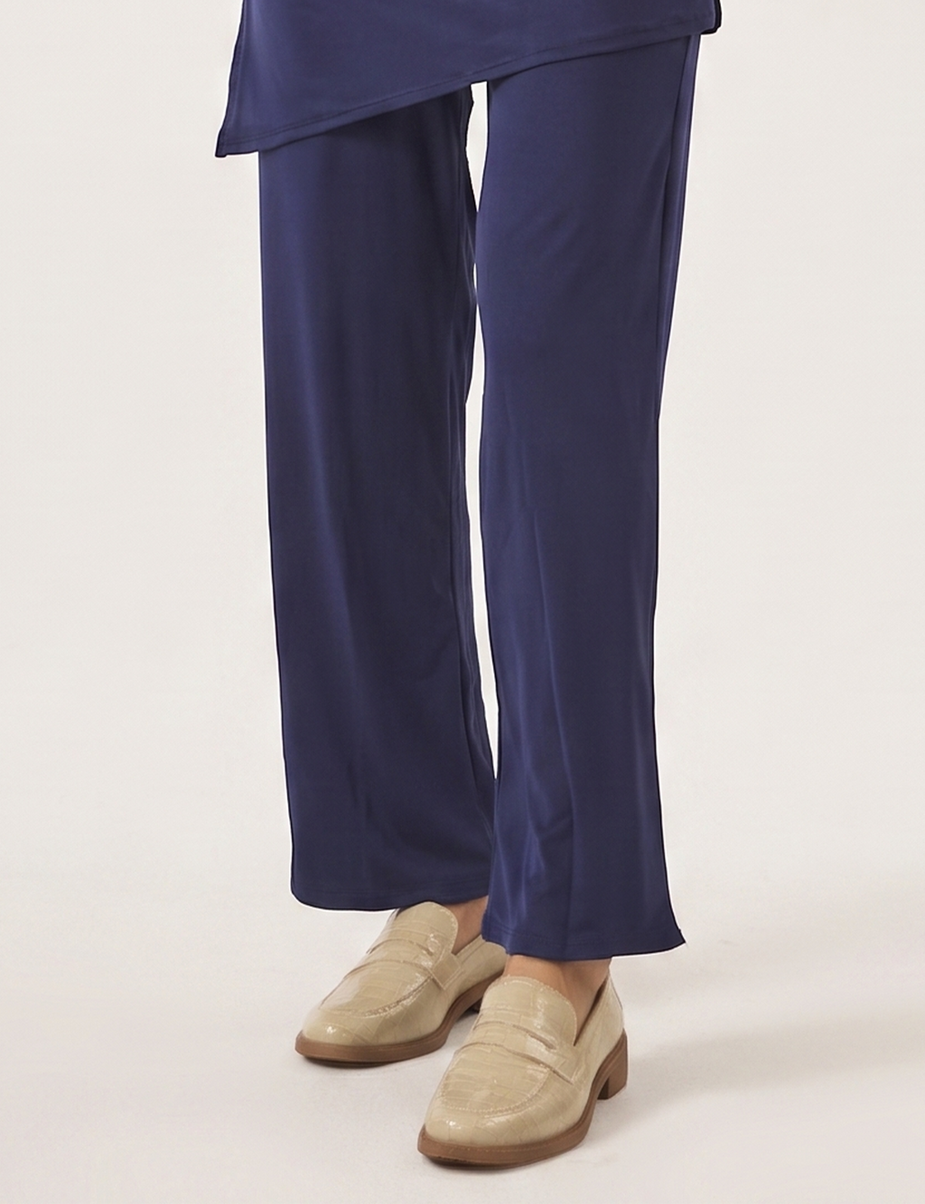 Sapato Loafer Croco Bege
