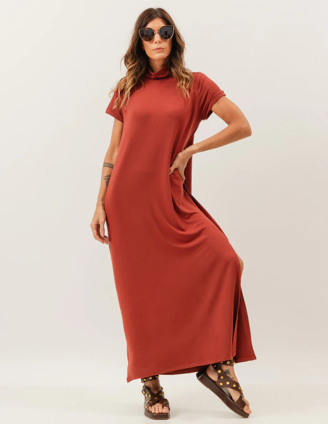 Vestido Agnes Canela
