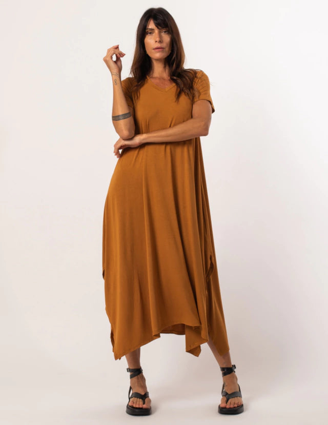 Vestido Aretha Mostarda