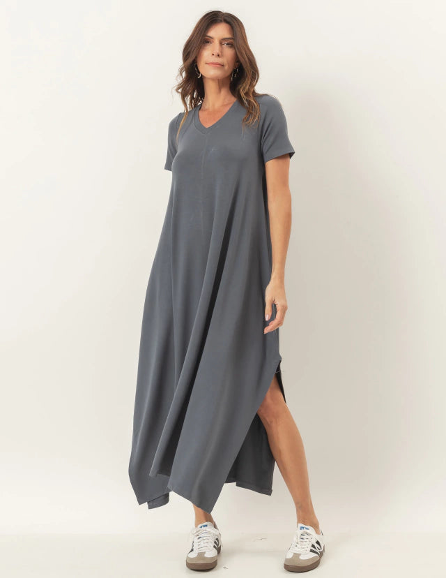 Vestido Aretha Chumbo