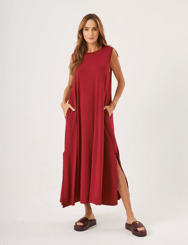 Vestido Longo Clara Bordô
