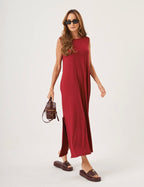 Vestido Longo Clara Bordô