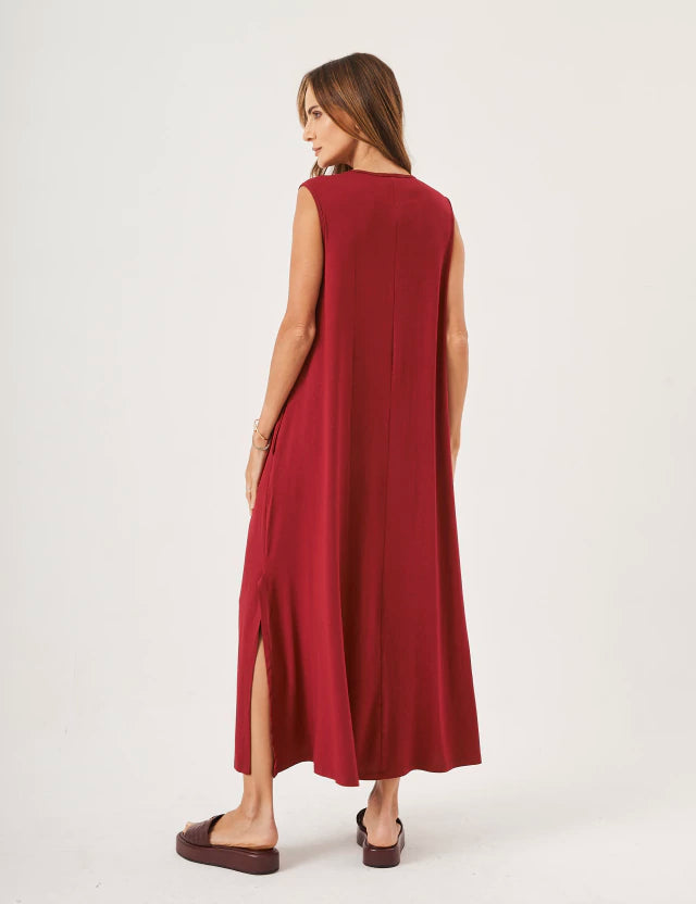 Vestido Longo Clara Bordô