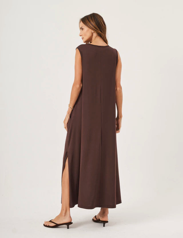 Vestido Longo Clara Marrom
