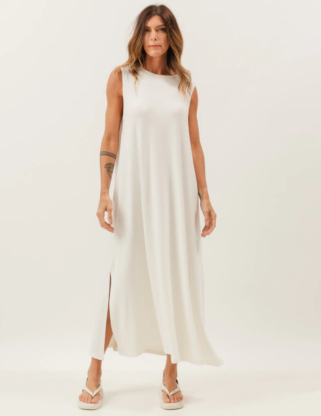 Vestido Longo Clara Off White