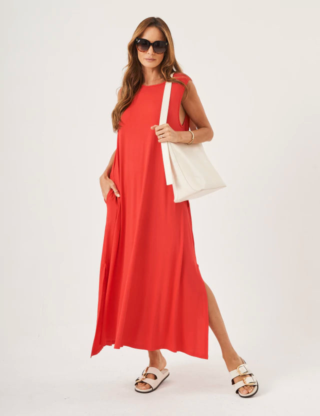 Vestido Longo Clara Vermelho