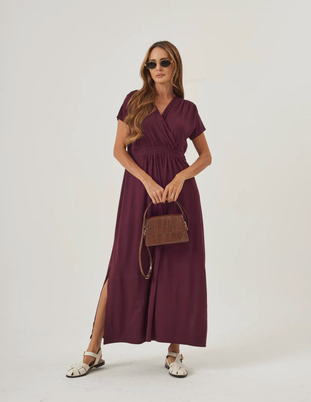 Vestido Claudia Malbec