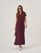 Vestido Claudia Malbec