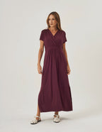 Vestido Claudia Malbec