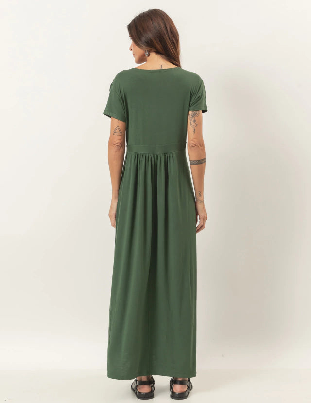 Vestido Claudia Verde Militar