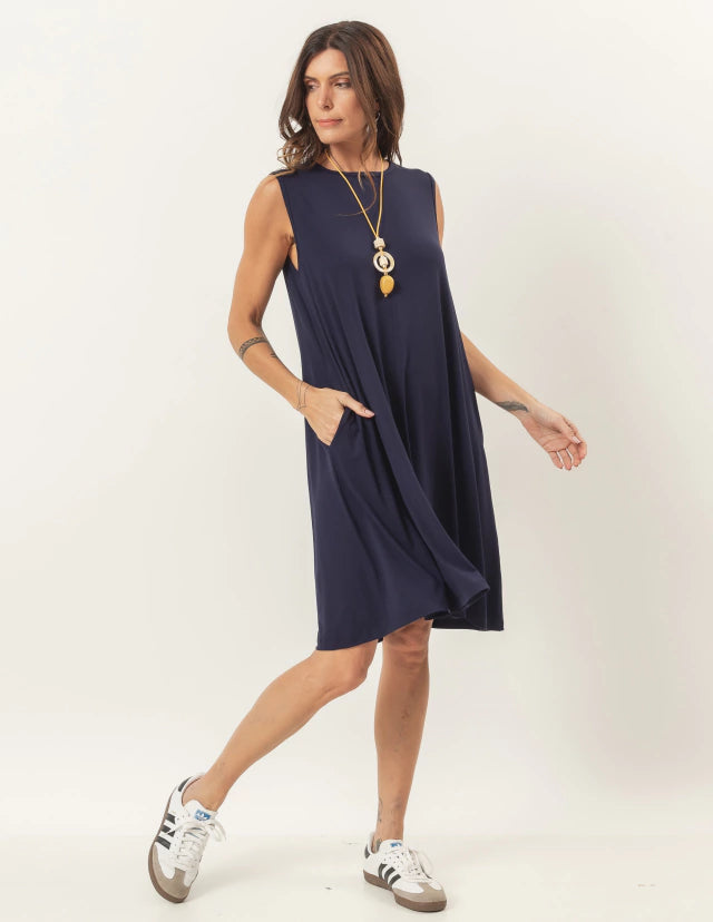 Vestido Liz Azul Marinho