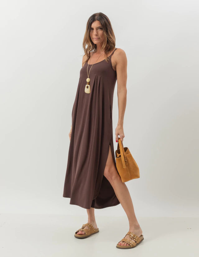 Vestido Luciana Marrom
