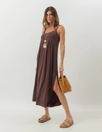Vestido Luciana Marrom