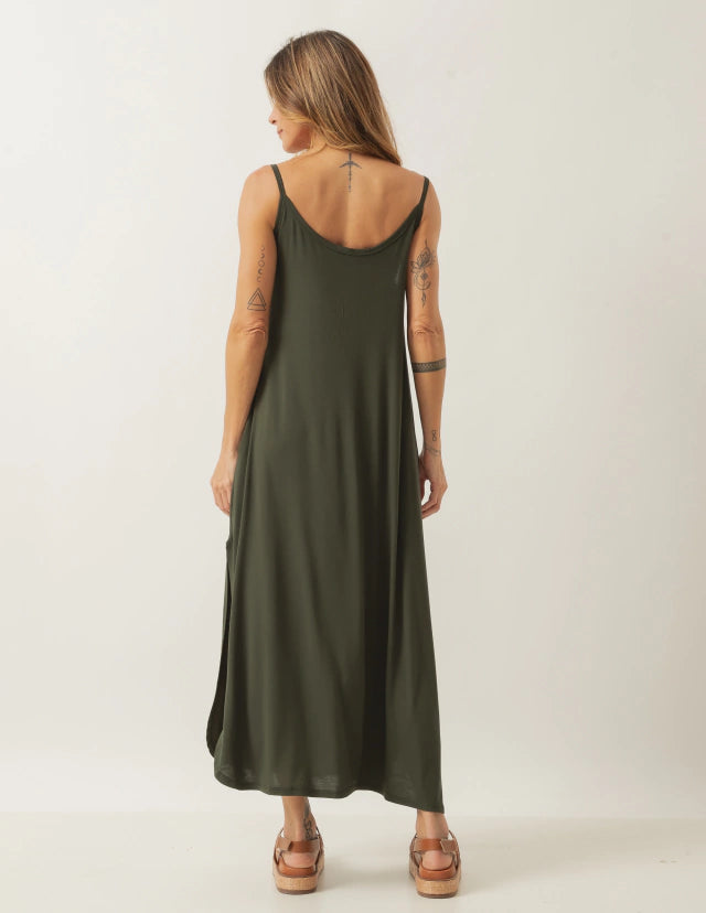 Vestido Luciana Verde Militar
