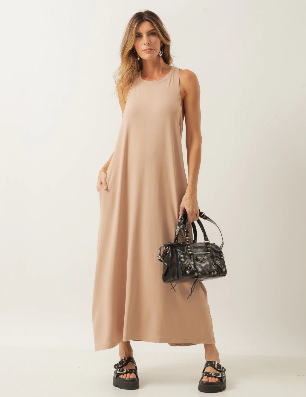 Vestido Nadador Santorini Bege