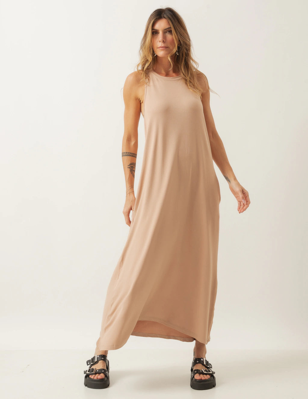 Vestido Nadador Santorini Bege