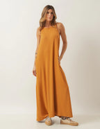 Vestido Nadador Santorini Caramelo