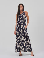 Vestido Nadador Santorini Estampado Azul