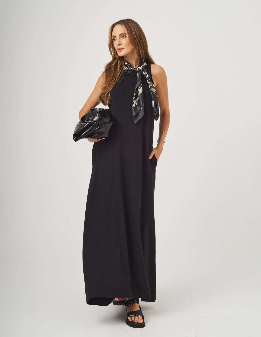 Vestido Nadador Santorini Preto