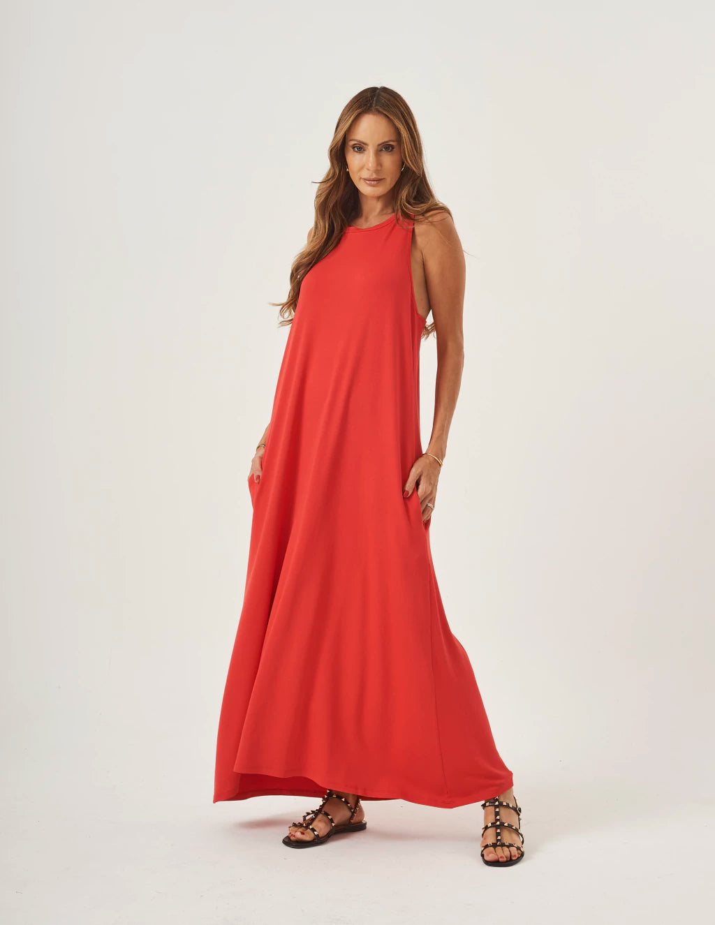 Vestido Nadador Santorini Vermelho
