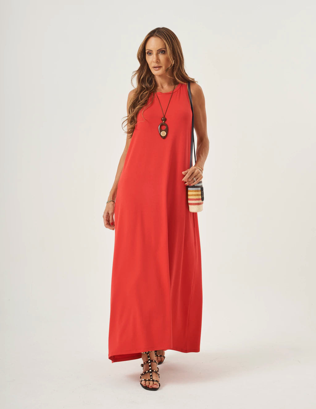 Vestido Nadador Santorini Vermelho