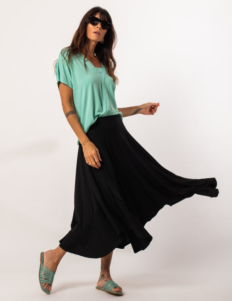 Blusa Transpassada Pistache
