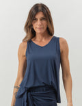 Blusa Grecia Azul Marinho