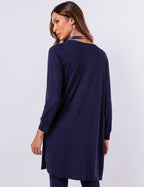 CARDIGAN CURTO MARINHO